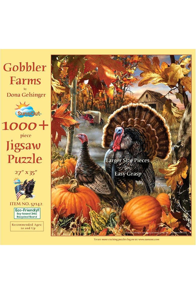 Gobbler Farms 1000 piece Jigsaw Puzzle for Adults Large Pieces, Alternate, color, Multicolor