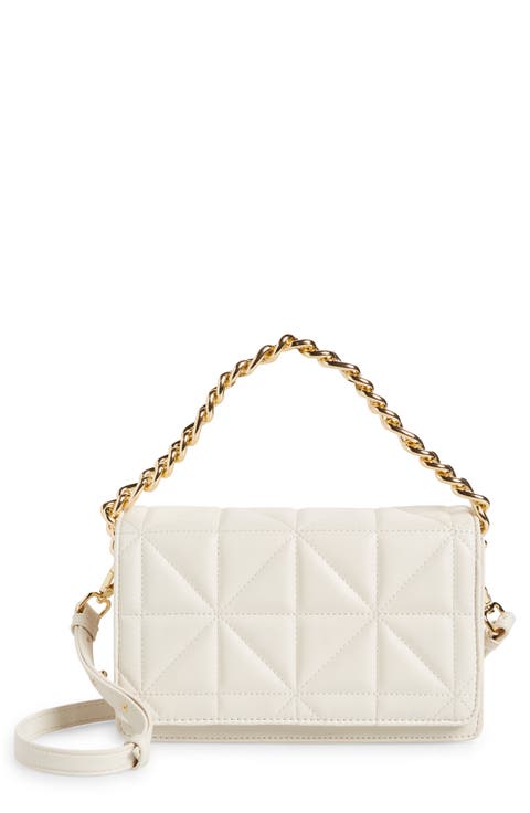 Cali Quilted Chain Faux Leather Crossbody Bag