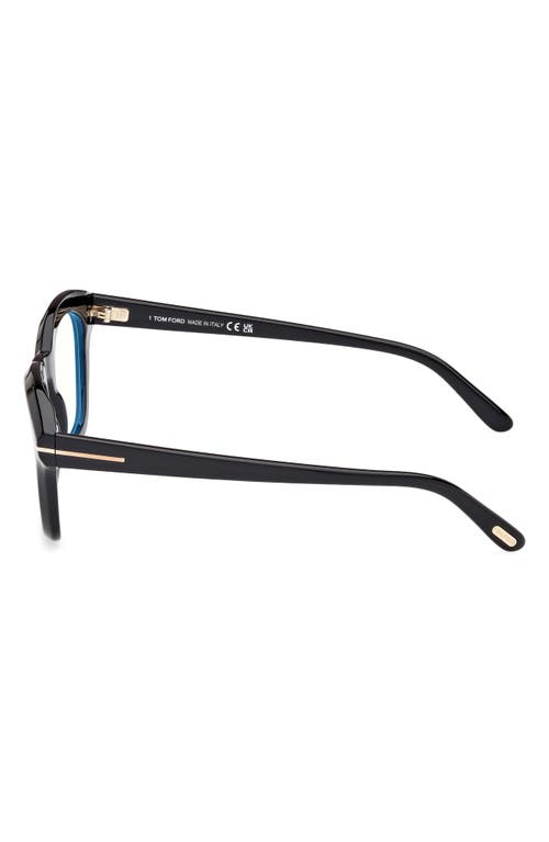 Tom Ford 49mm Square Blue Light Blocking Optical Glasses