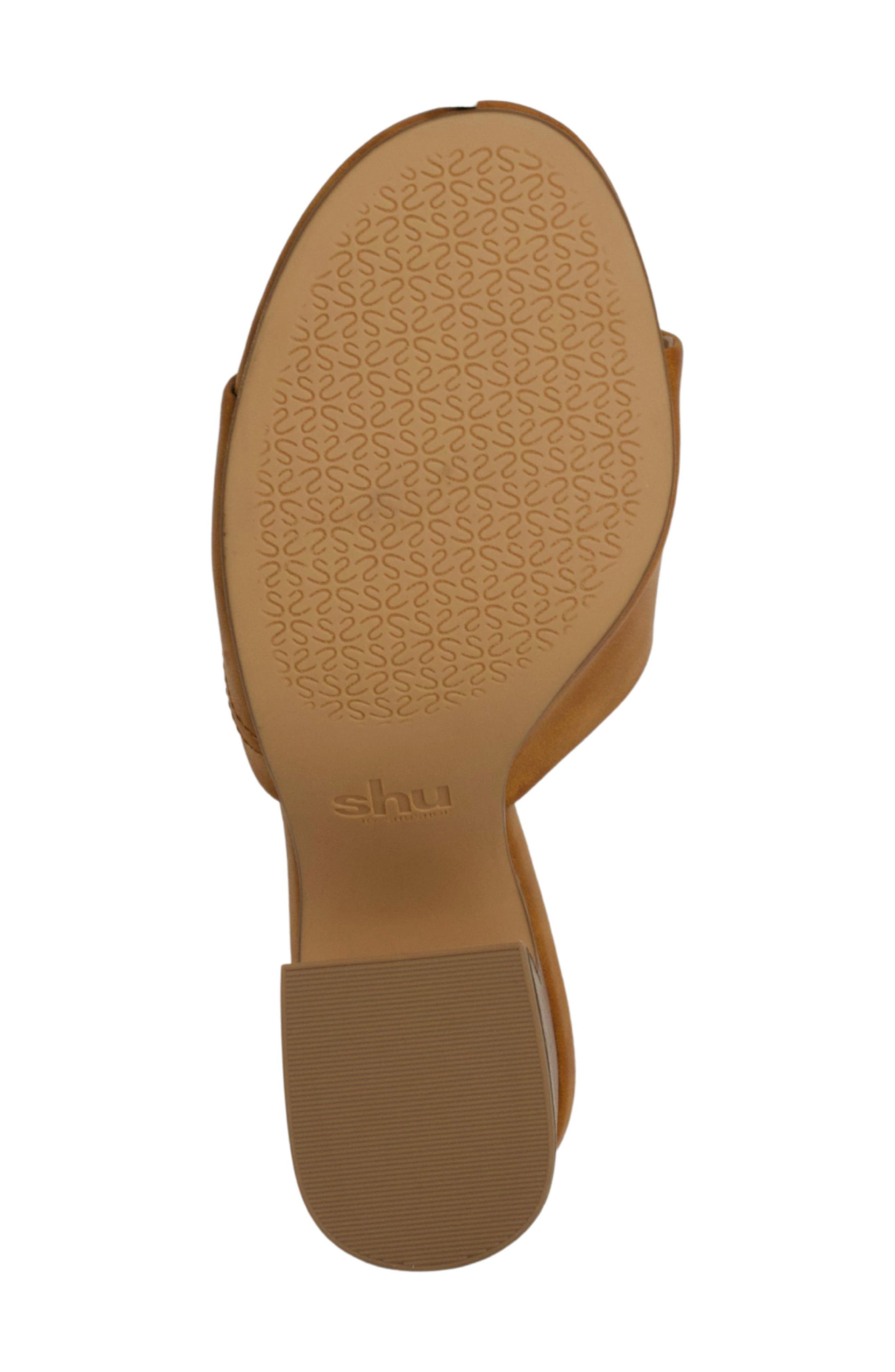 SHUSHOP Elsy Slide Sandal, Alternate, color, Camel