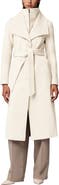 Soia & Kyo Ilana Bib Detail Wool Blend Trench Coat