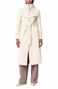 Soia & Kyo Ilana Bib Detail Wool Blend Trench Coat
