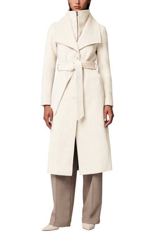 Soia & Kyo Ilana Bib Detail Wool Blend Trench Coat in Powder  product