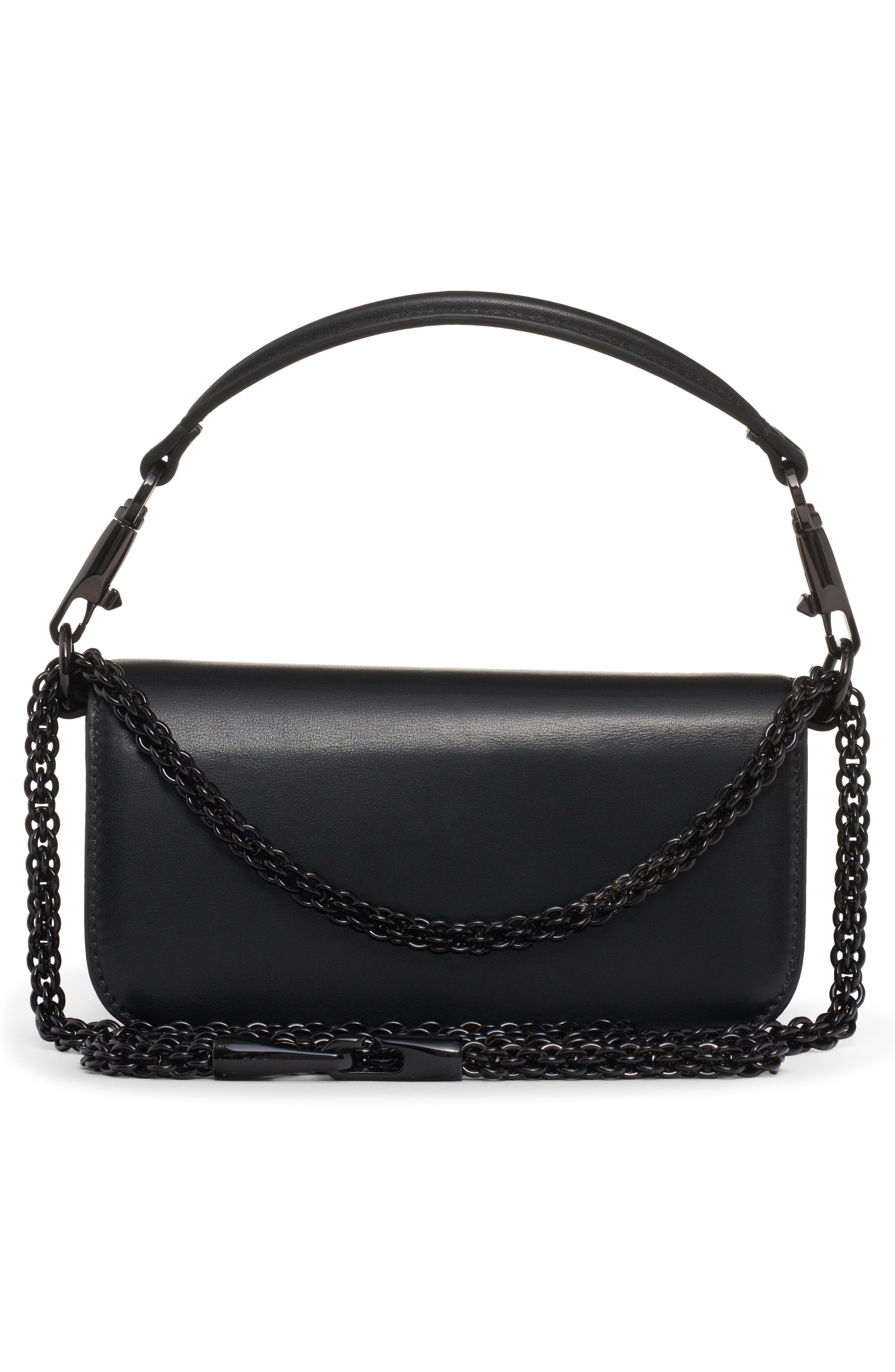 Valentino Garavani VLOGO Signature Leather Shoulder Bag, Alternate, color, 