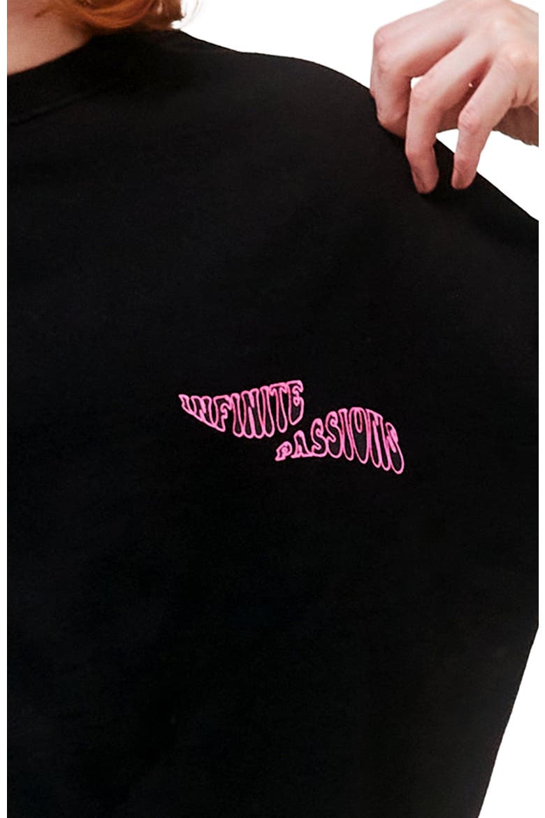 Infinite Passions Sweatshirt, Alternate, color, Metropolis Black/Fuschia