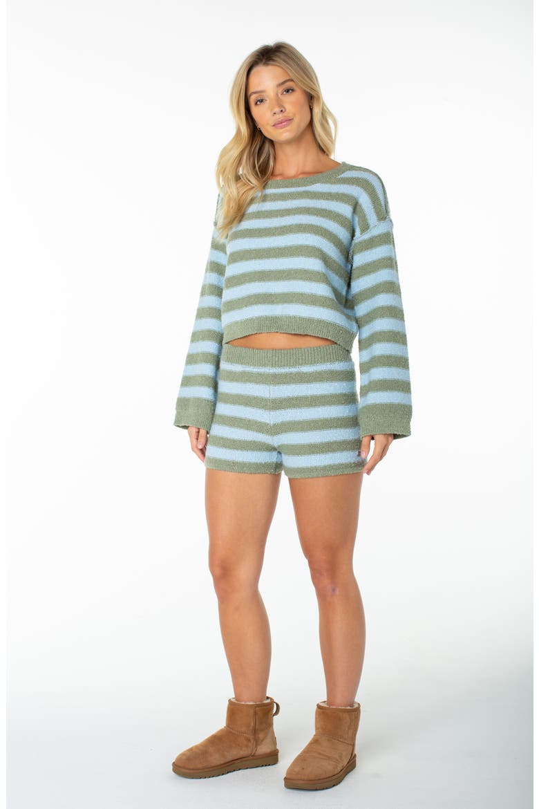 Swell Season Stripe Sweater, Alternate, color, OIL GREEN
