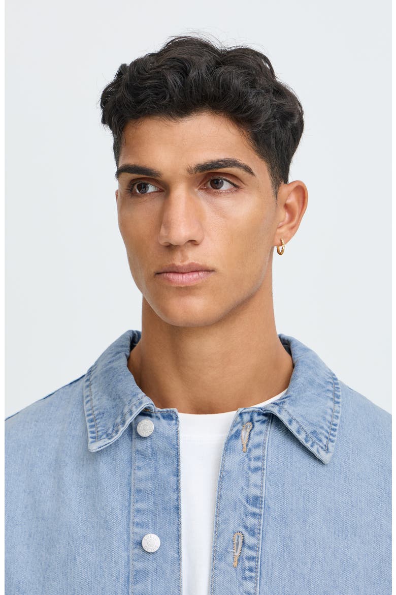 Travis Denim Overshirt, Alternate, color, LIGHT BLUE DENIM
