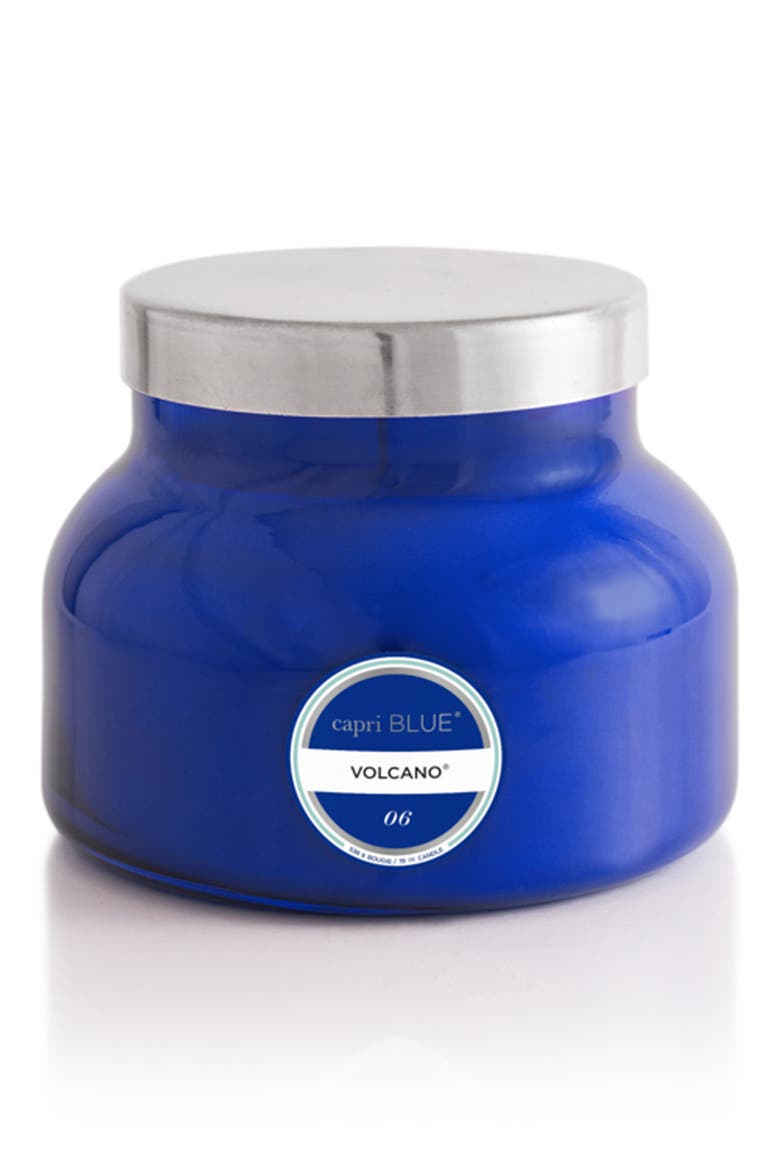 Volcano Blue Signature Jar Candle, Main, color, VOLCANO