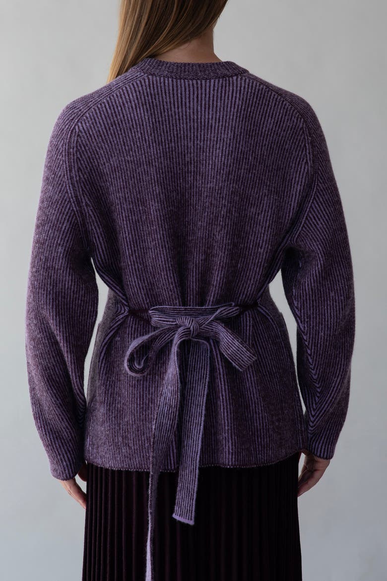 Lesse Cardigan, Alternate, color, AUBERGINE