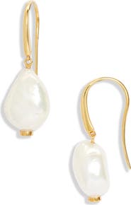Monica Vinader Nura Pearl Drop Earrings