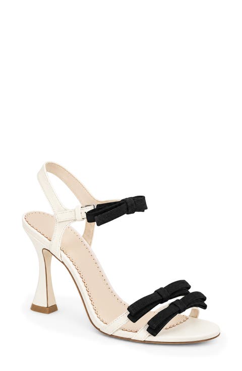 Lilly Leather Bow Slingback Sandal