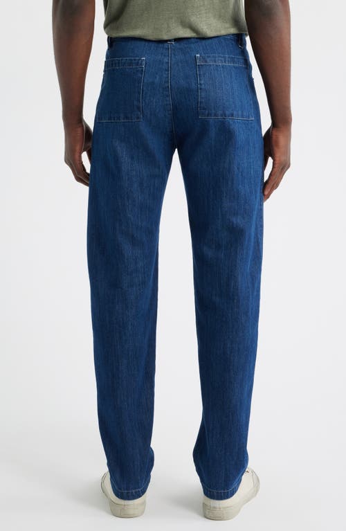 Alex Crane  Straight Leg Organic Cotton Jeans In Blue