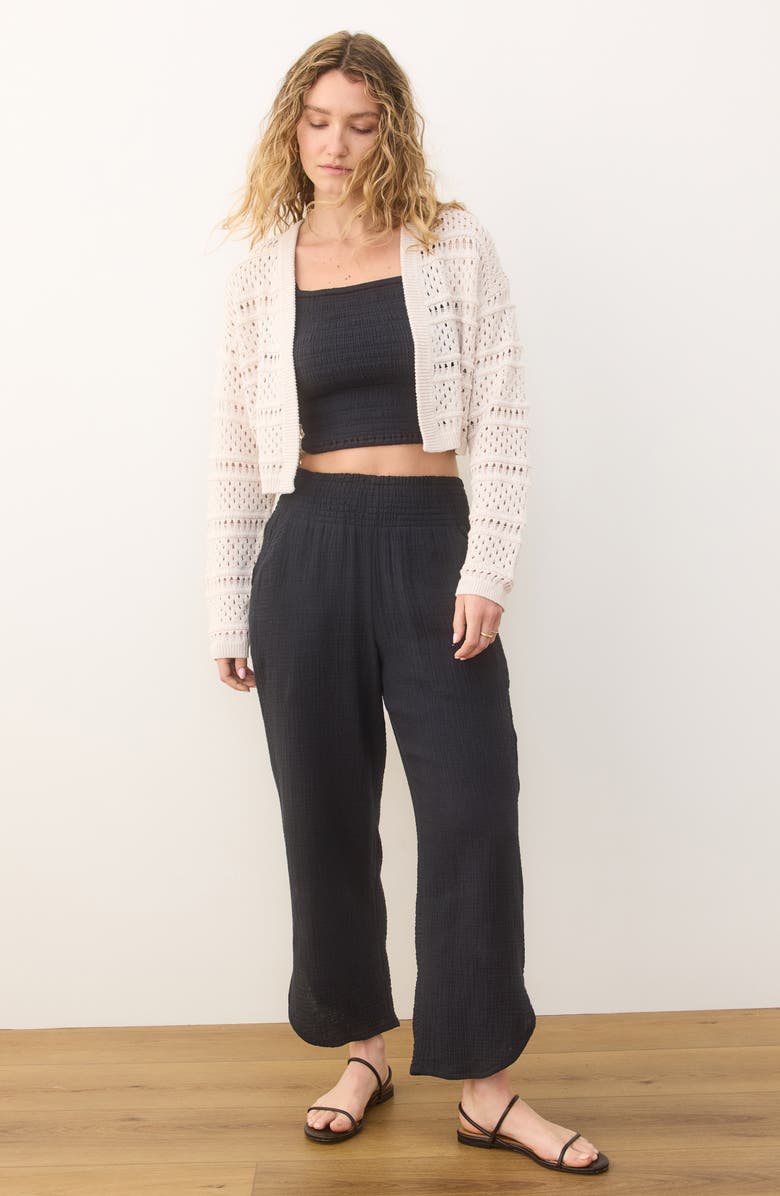 Marine Layer Anacapa Open Stitch Cardigan, Alternate, color, Calico