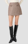 French Connection Naya Herringbone Miniskirt