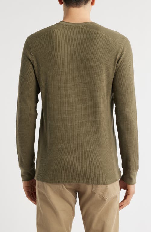 Vince Thermal Long Sleeve T-shirt In Green