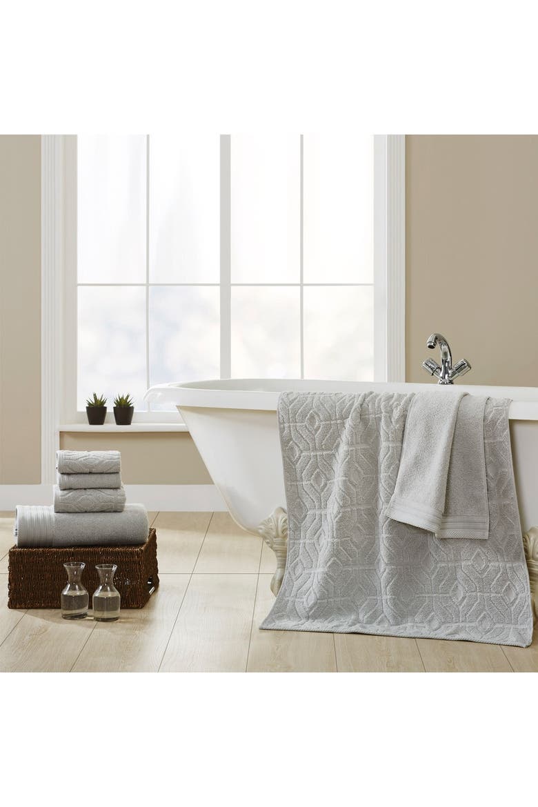 Soft Rib Quick Dry 6-Piece Towel Set, Alternate, color, SILVER
