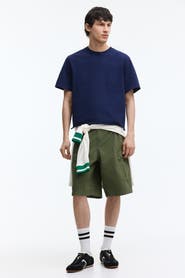 H&M Loose Fit Cotton Cargo Shorts