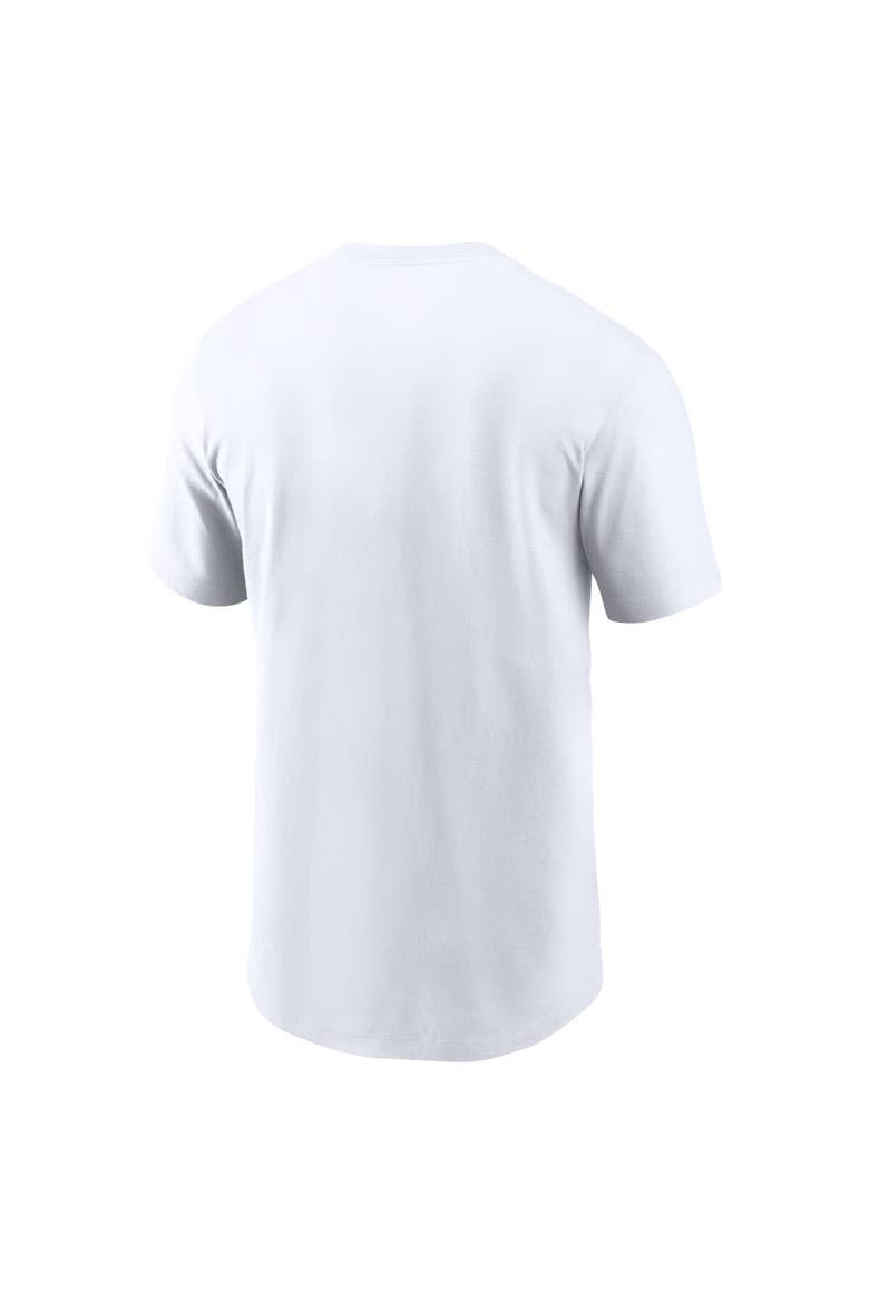 Men's Nike White Athletics Script T-Shirt, Alternate, color, White