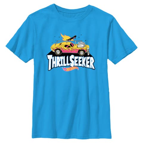 Boys Hot Wheels Thrill Seeker Logo T Shirt