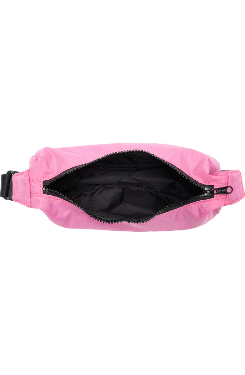 Baggu Small Recycled Nylon Crescent Bag, Alternate, color, Azalea Pink