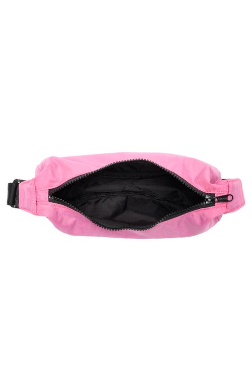 Baggu Small Recycled Nylon Crescent Bag In Pink