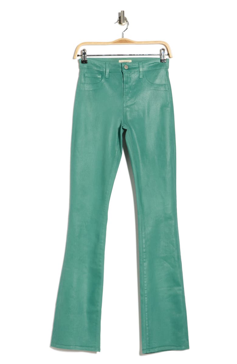L'AGENCE Selma High Waist Baby Boot Jeans, Alternate, color, Green Jasper Coated