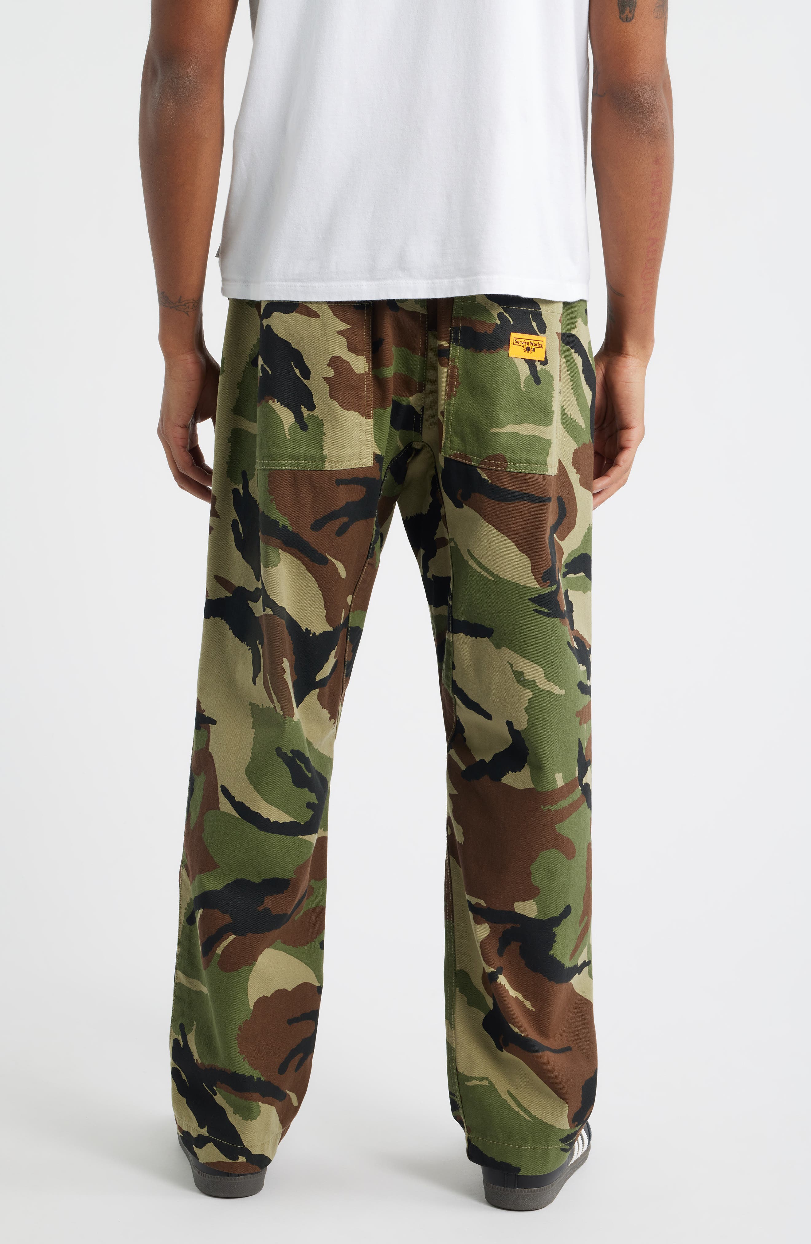 Woodland Camo Print Chef Pants - image 2
