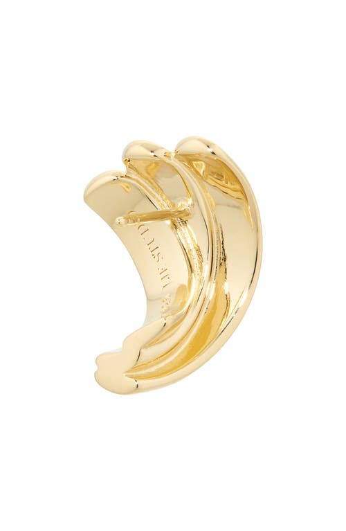 Lie Studio Lié Studio The Magda Stud Earrings In Gold