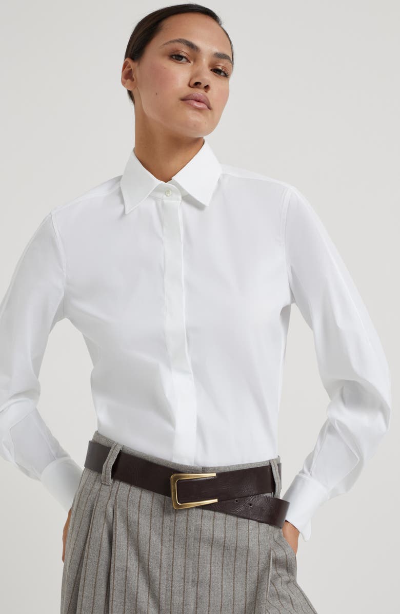 Brunello Cucinelli Leather belt, Alternate, color, 