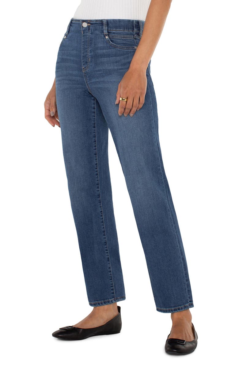 Liverpool Los Angeles Gia Glider Slim Fit Pull-On Crop Jeans, Alternate, color, Sage Creek