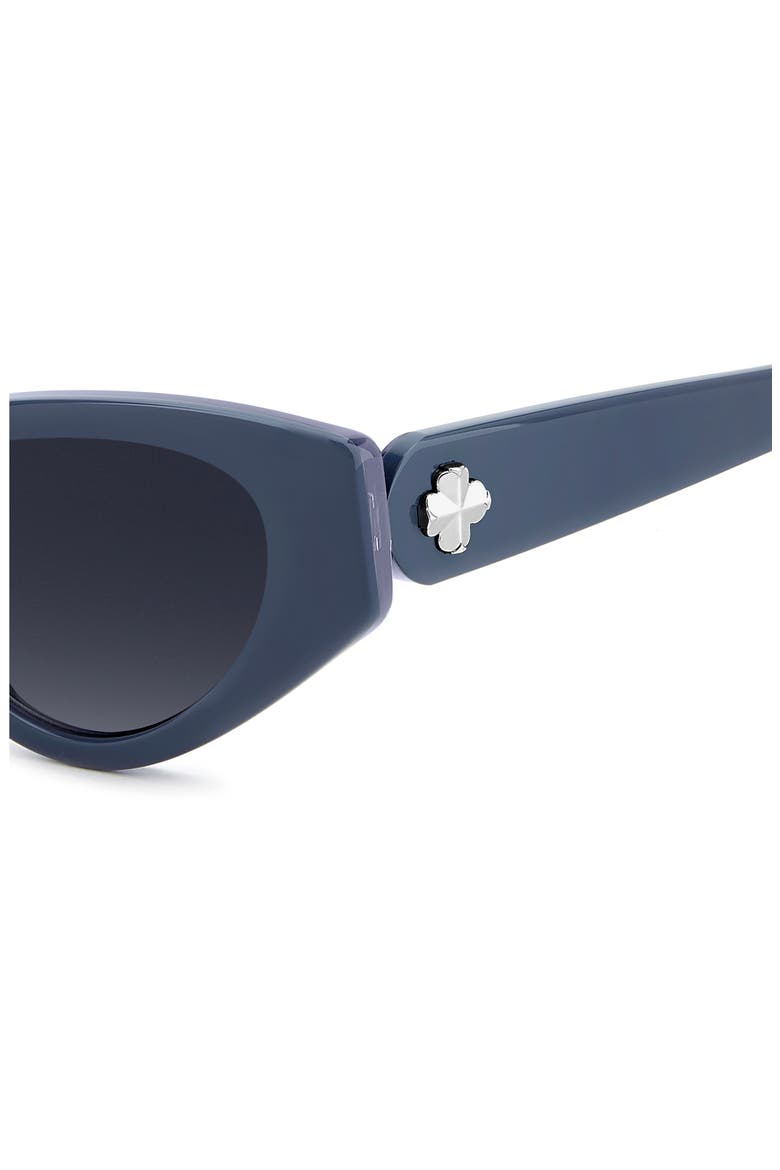 bria 52mm cat eye sunglasses, Alternate, color, BLUE/ DARK GREY SF