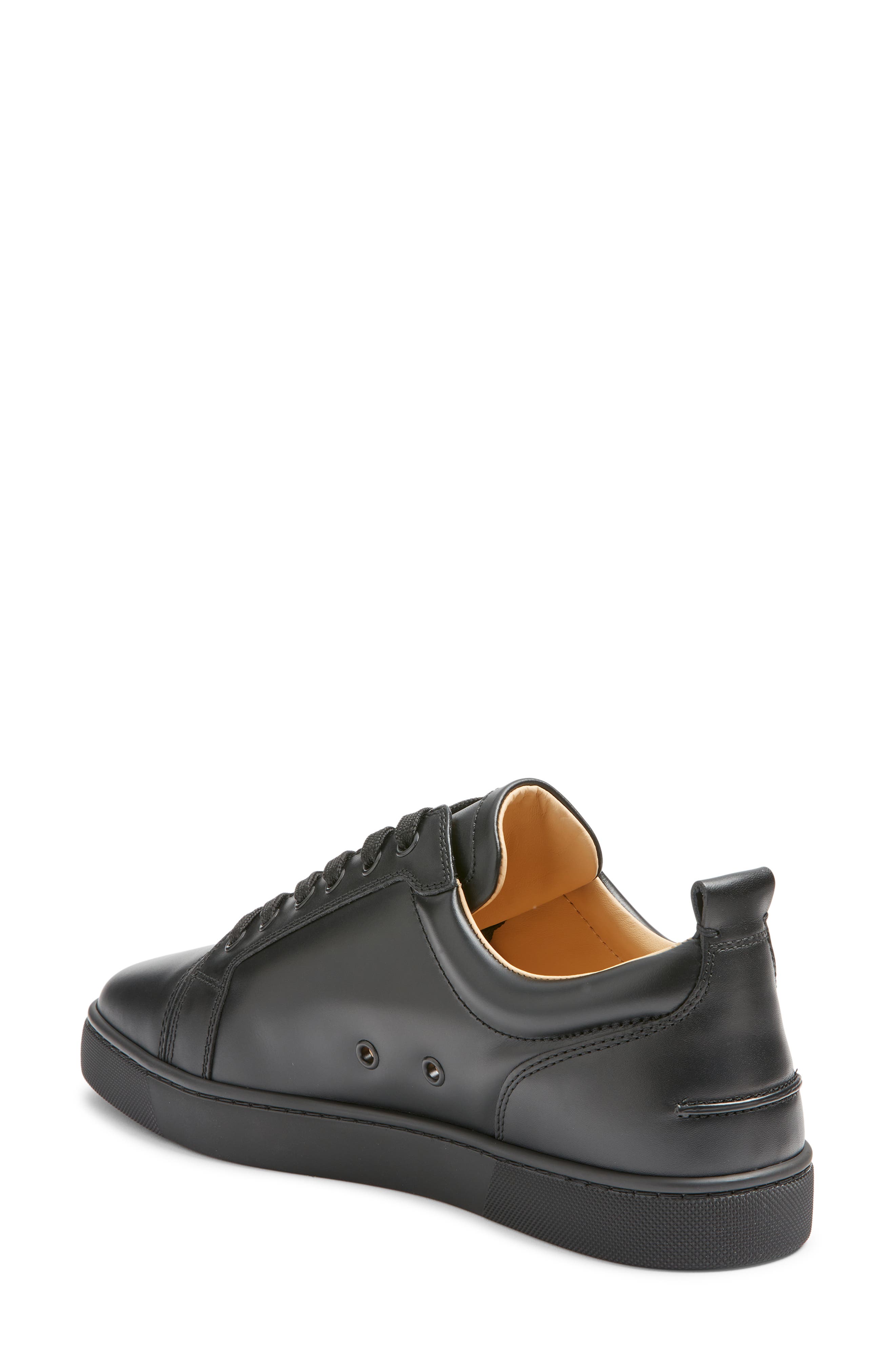 Christian Louboutin Louis Junior Sneaker, Alternate, color, Cm53-Black/ Black