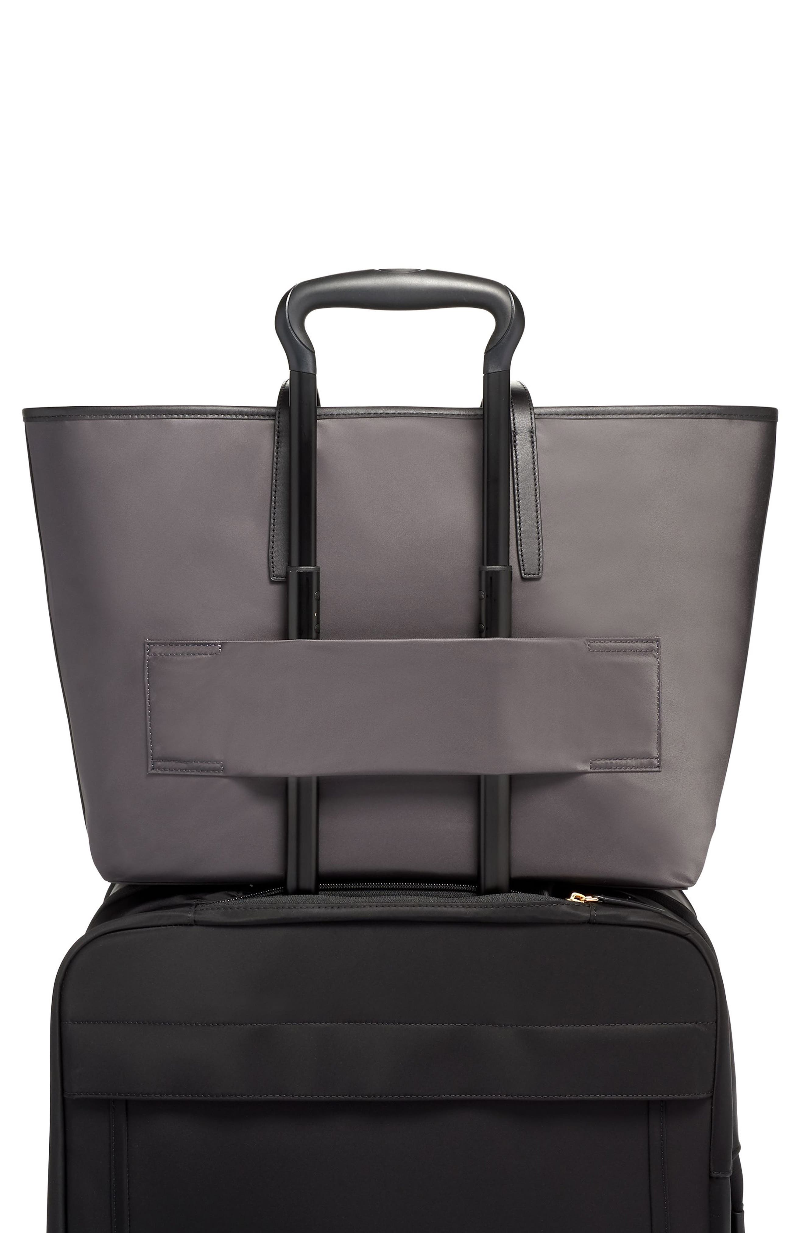 Voyageur Everyday Nylon Tote, Alternate, color, IRON/ BLACK
