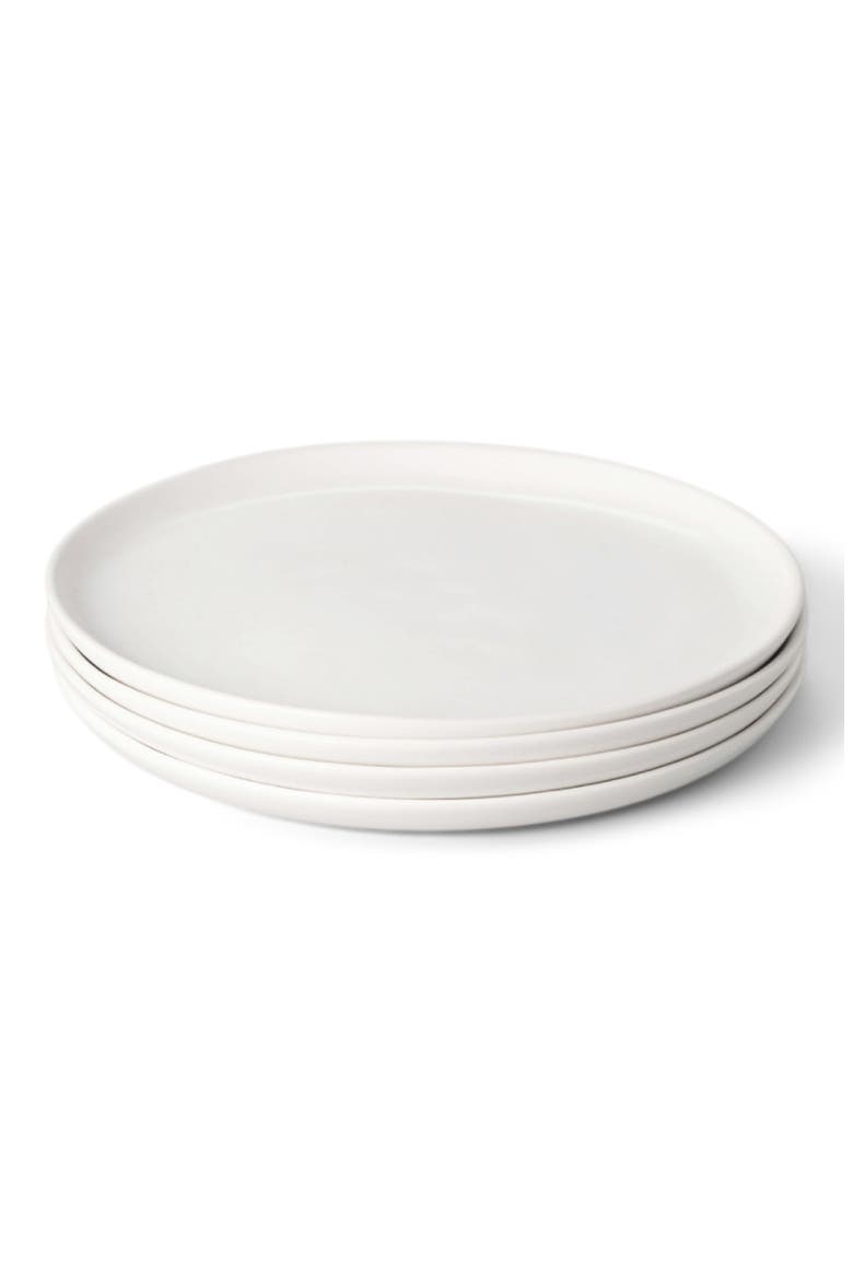 The Set of 4 Salad Plates, Main, color, CLOUD WHITE