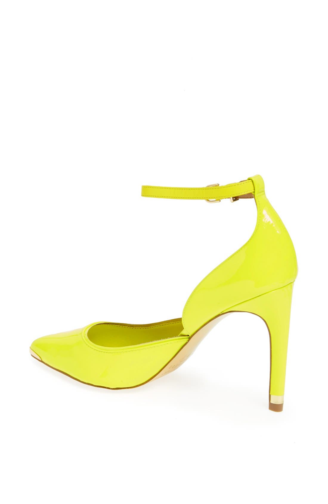 'Hariette' Patent Leather Pump, Alternate, color, YELLOW PATENT