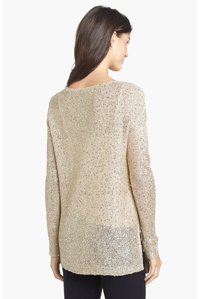 Sequin Pullover, Alternate, color, GOLD