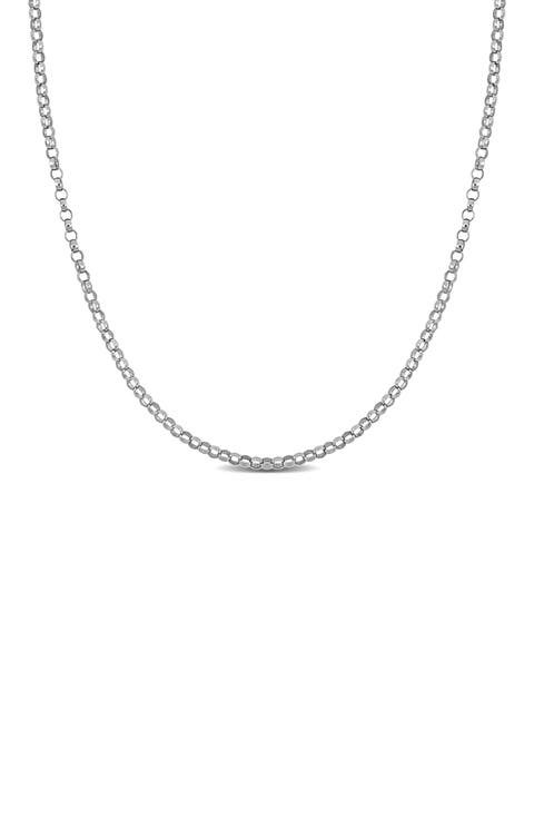 Rolo Link Chain Necklace, 1.50mm