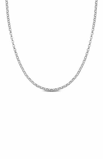 Rolo Link Chain Necklace, 1.50mm