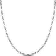 DELMAR Rolo Link Chain Necklace, 1.50mm