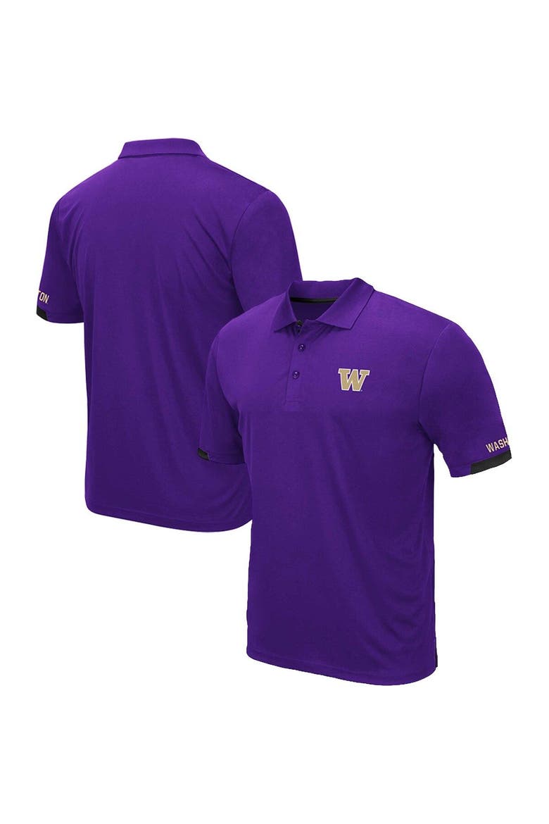 Men's Colosseum Purple Washington Huskies Big & Tall Santry Polo, Main, color, Purple