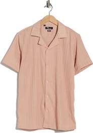 T.R. PREMIUM Modern Fit Textured Camp Shirt