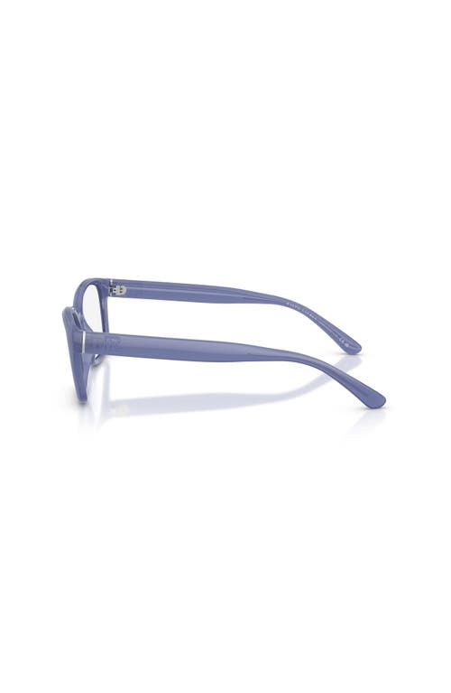 Ralph Lauren 53mm Rectangle Optical Glasses In Blue