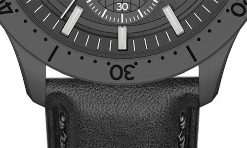 Ferragamo Master Chrono Strap Watch Man Wrist Watch Black Size - Calfskin