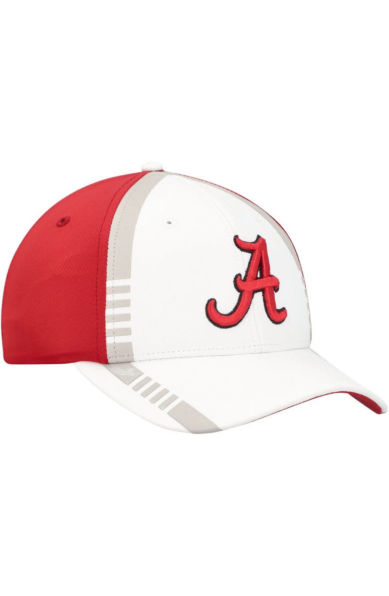 TOP OF THE WORLD Men's Top of the World White/Crimson Alabama Crimson Tide Iconic Flex Hat, Alternate, color, White