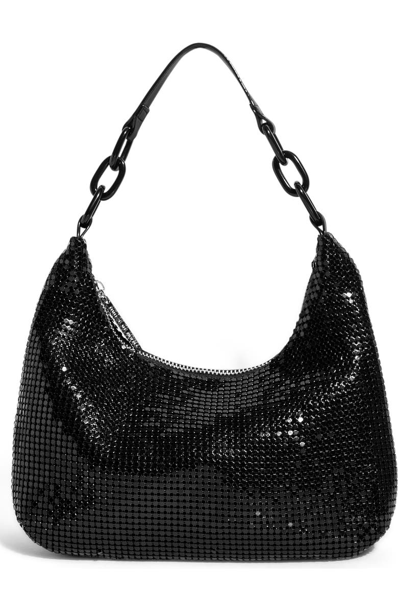 HOUSE OF WANT Newbie Metal Mesh Shoulder Bag, Main, color,