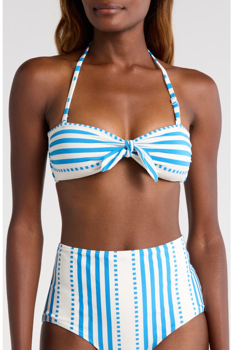 Ava Bandeau Bikini Top, Alternate, color, ESHE BLUE