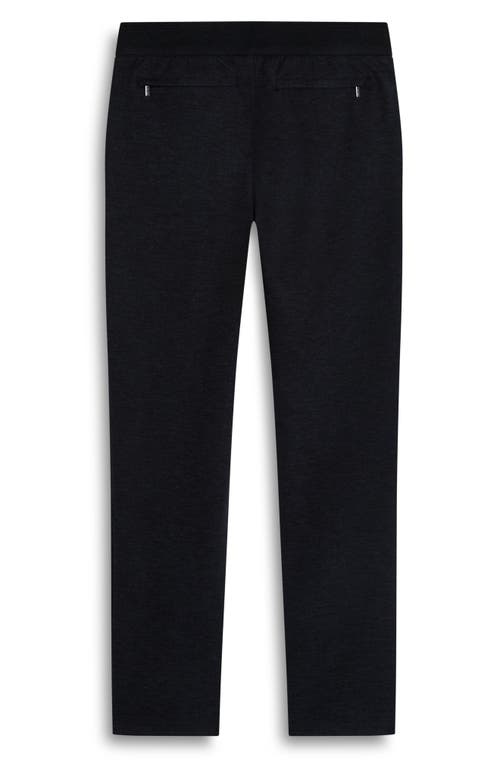 Bugatchi Soft Touch Pintuck Knit Pants In Black