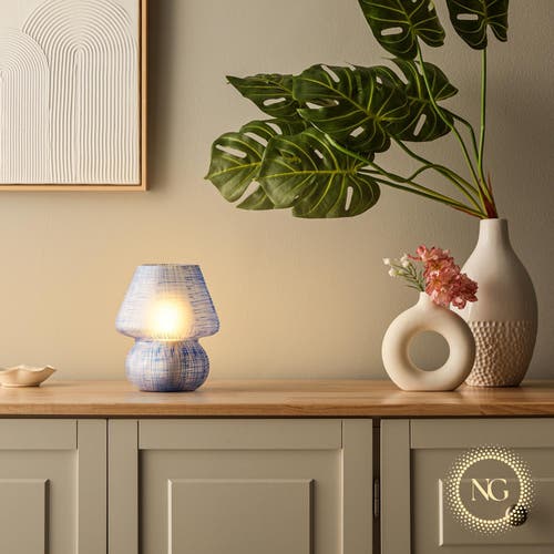 Next Glow Retro Mushroom Led Table Lamp, Modern Dimmable E26 Socket