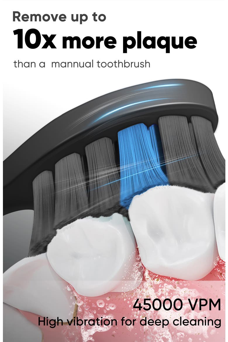 DY156 Electric Toothbrush Replacement Heads, Alternate, color, Black
