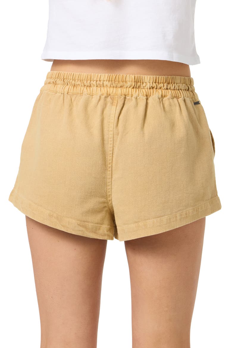 Sevie 2 Drawstring Cotton Twill Shorts, Alternate, color, WARM SAND